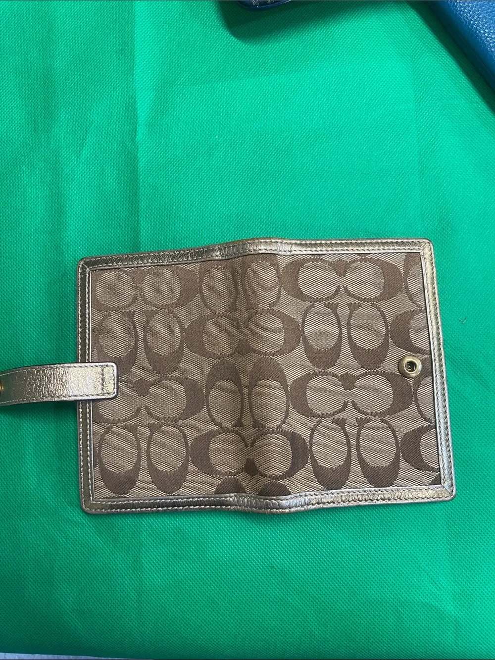 Vintage Coach Signature Wallet with Gold Pen